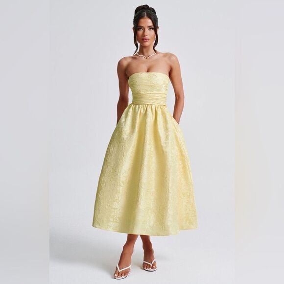 Babyboo SAOIRSE MIDI DRESS - LEMON size XS NWT in packaging - Picture 1 of 6